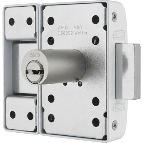Serratura per porta ad alta sicurezza - ABUS - VP12R CB 45 W - A pulsante - Bianco - 12 perni (1/5)