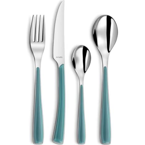 Set di posate turchesi da 24 pezzi - 2224SGAF11C71 - Amefa