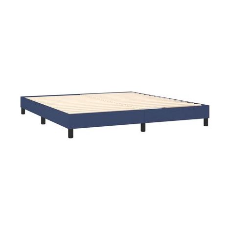 Sommier Snowco, matelas à LED bleues, 160 × 200 cm, tissu, tissu doux et respirant, éclairage led d’ambiance, pour chambre, confort quotidien, assemblage rapide (1/5)