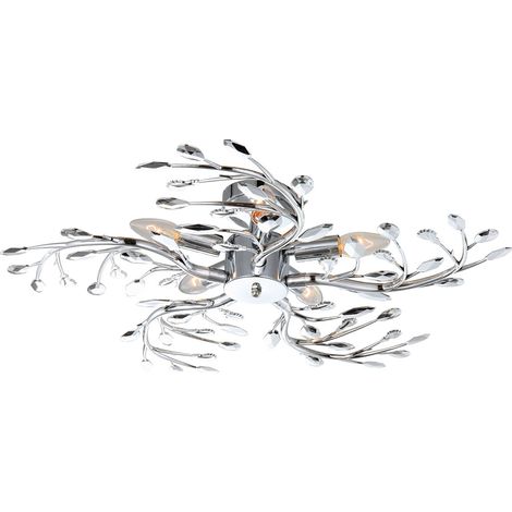 Globo - plafón - Flash - cromo - metal - Ø 65cm - E14 - 68546-5 (1/2)