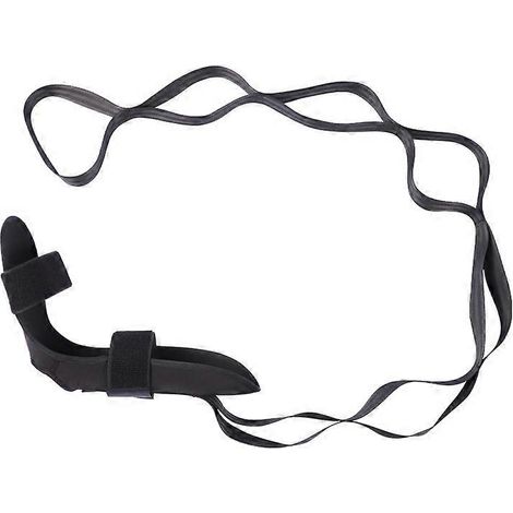 Sangle d'étirement pour le yoga, bande élastique pour les ligaments, extenseur de jambes, sangle flexible pour la fasciite plantaire, aide à l'étirement des ischio-jambiers (1/4)