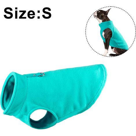 Giacca in pelliccia per cane, maglione caldo, abbigliamento invernale per animali domestici, verde, taglia S (1/5)