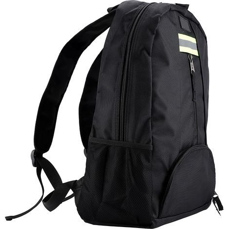 Sac à dos en toile Oxford pour outils, sac résistant à l'usure pour électricien, plombier, réparateur (Noir) (1/5)