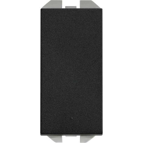 SIMON 270 Interrupteur à bouton-poussoir 10 AX étroit noir mat 20001201-098