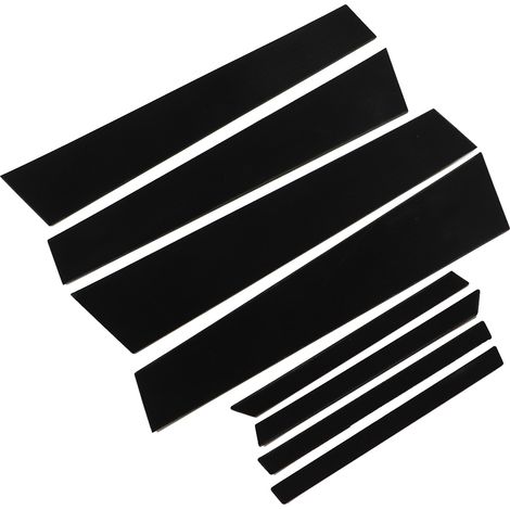 8 Pièces Montants de Fenêtre PC Noir Brillant Autocollants Remplacement Pilier B Pour Civic 2012-2015 (1/5)