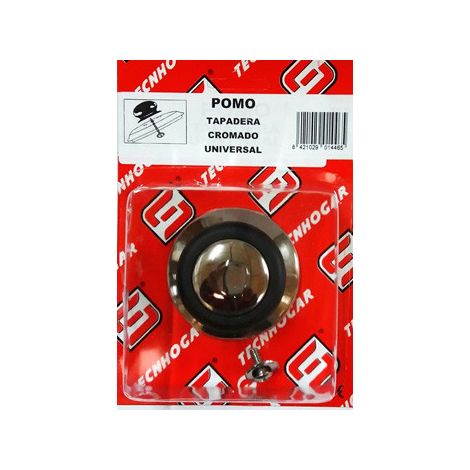 pomo tapadera universal cromado c- tornillo y junta silico 01446 (1/2)