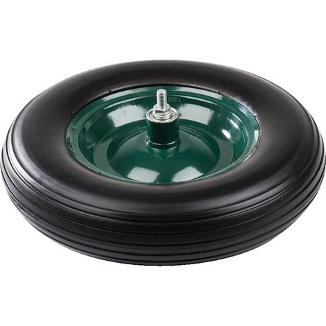 Roue de brouette avec essieu sur Jante Non Plate