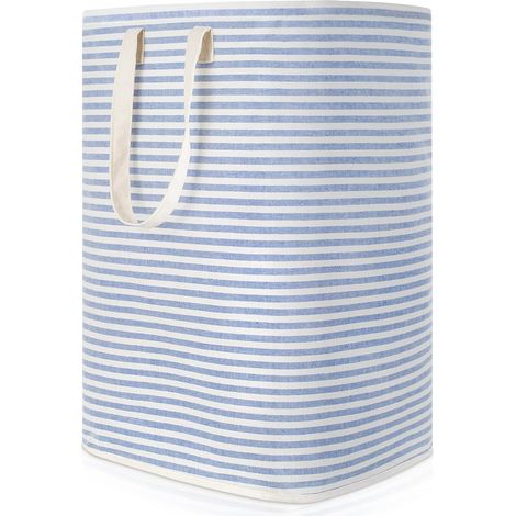 Panier à Linge Sale 72L Pliable Imperméable en Tissu avec Une Grande Capacité bleu, 40x30x60cm