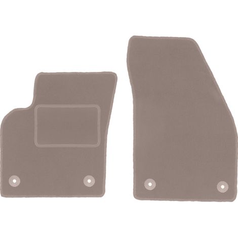 Alfombrillas delanteras beige para Volvo C30 hatchback (2006-2012)