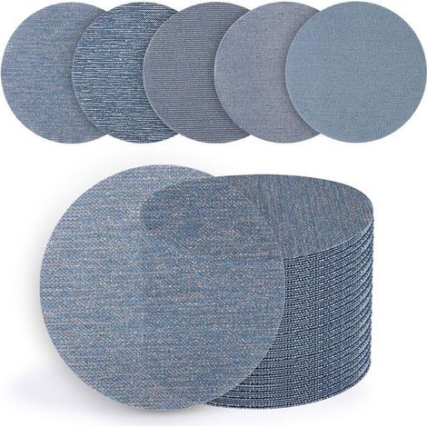 50 Pcs Disque De Poncage Maille 125Mm,Céramique Abrasif Multi Grain[BI17] (1/5)
