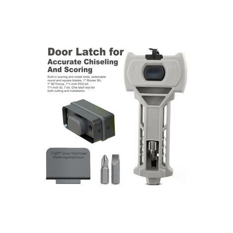 Lot de 2 outils de mortaisage pour pêne dormant – Ciseaux à bois et guides – Installation facile de serrure sans mesure complexe (1/5)