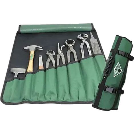 Coffret à outils Diamond pour maréchal-ferrant vert 10 cm