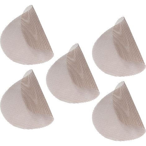 5 Pièces Tapis De Grille De Barbecue, Tapis Rond De Barbecue Résistant Aux Hautes Températures Réutilisable Antiadhésif Grille De Barbecue Tranche Tapis De Pizza 36 Cm De Diamètre(Brun) (1/5)