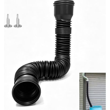 Rallonge de gouttière en plastique pour gouttière de 80/100 mm (1/5)