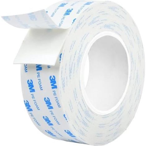 Ruban Adhésif Double Face - 3M - Étanche - 19 mm x 3 m - Multi-usages (1/4)