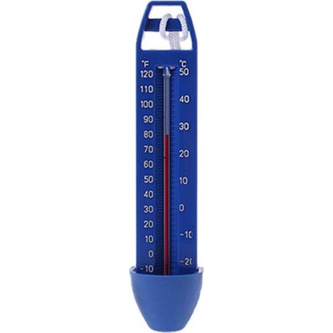 Wasserthermometer – Messbereich 0 °C bis 50 °C – Celsius/Fahrenheit-Skala – Stoßfest – Für Schwimmbad, Whirlpool, Teich, Aquarium – Mit Trageband – 1 Stück (1/5)