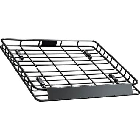 Panier de toit, en acier inoxydable, ajustement universel, Argent (1/2)