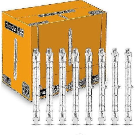 Lot de 6 ampoules halogènes R7s 118 mm 230 W 230 V 4650 lm 2800 K blanc chaud à économie d'énergie, ampoules linéaires en tungstène (1/3)