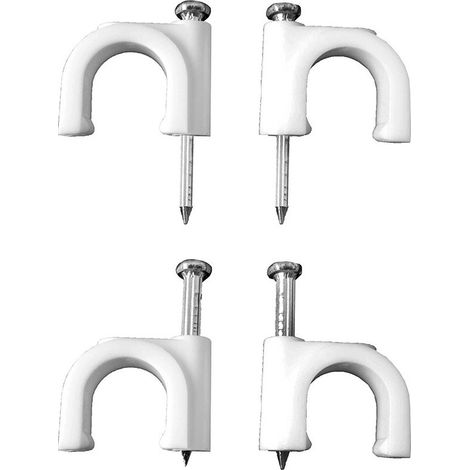 Agrafe Blanche 2x6 N°10 Lapafil Fixation Sécurisée Pour Tuyau Tubulaire - Lapafil (1/3)