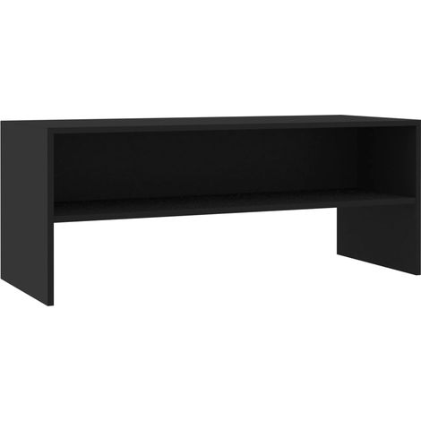 Mobile TV multimediale scaffale per televisione televisione buffet sala da pranzo soggiorno camera da letto 100 x 40 x 40 cm multistrato nero 020025529