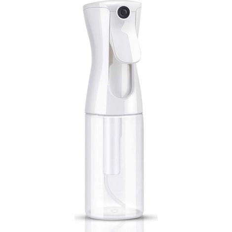 Botella pulverizadora de laca para el cabello - Botella recargable de 200 ml con pulverizador de niebla fina - Jardinería - Plantas y cuidado de la piel (transparente) (1/5)