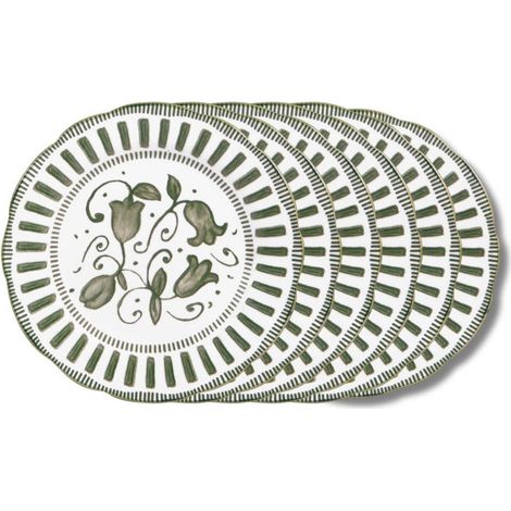 Table Passion - Assiette à dessert Napoli verte 21 cm (lot de 6) (1/4)