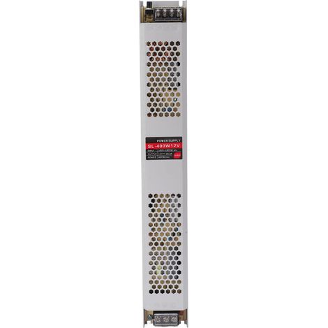 Alimentation LED 400W 12V 33.3A ultra-plate, adaptateur driver à découpage pour boîtier lumineux et bande lumineuse
