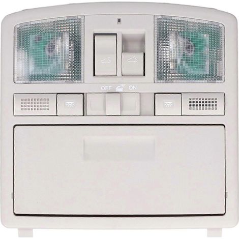 Pour modèles 2009-2013, 6 portes avec interrupteur de toit ouvrant, console de pavillon grise avec éclairage d'ambiance GS4C-69-970D-75 (1/5)