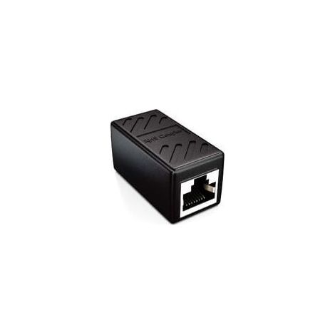 1x CAT6 Coupleur Connecteur de Câble Câbles de Réseau Câble Patch Câble Ethernet Adaptateur Modulaires Blindée 2x Prise Femelle RJ45 DSL LAN Noir (1/3)