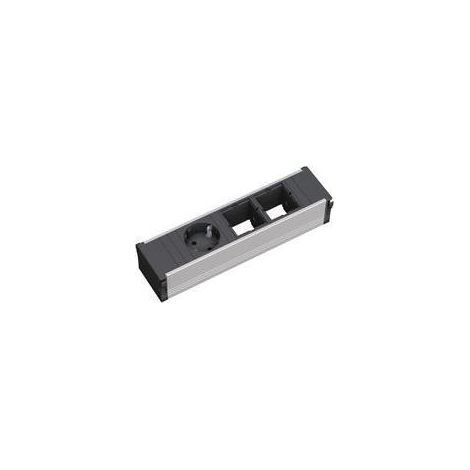 Bachmann CONI regleta de escritorio negra de aluminio