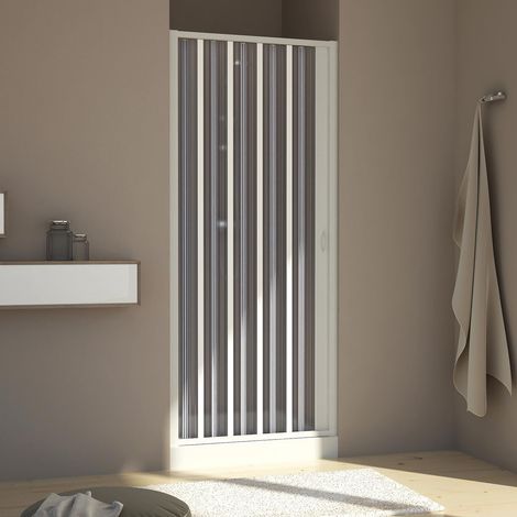 Porta doccia pvc a soffietto h 185 mod. Aura Laterale 110 cm (1/5)