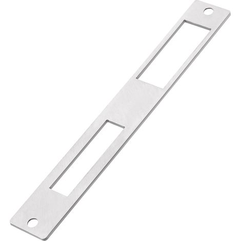 Plaque Gâche Plate en Inox 172 x 23,7mm pour Poignée Verrou Sécurité Ouvre-Porte Électrique Argent (Entièrement Fermé) (1/5)
