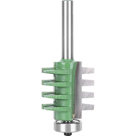Fraise à tenons en carbure 8 x 34,9 mm, outil de travail du bois, accessoire de coupe, verte (1/5)