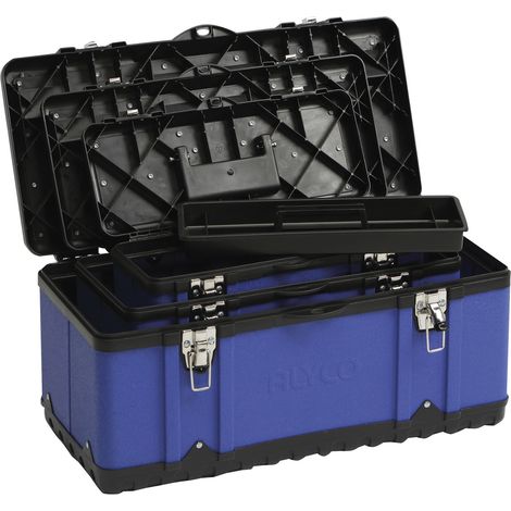 Pack de 3 cajas metálicas para herramientas ALYCO