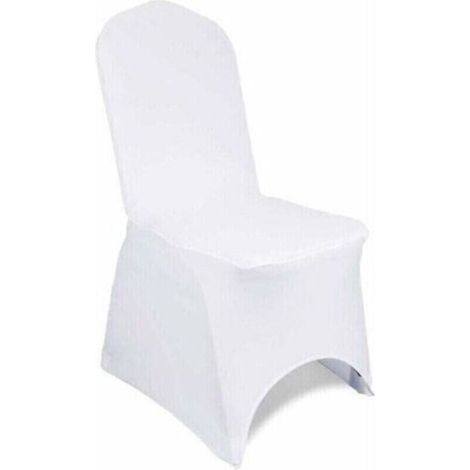 Set mit 10 abnehmbaren und waschbaren Stuhlhussen aus Stretch-Elastan für Hochzeiten, Bankette, Zeremonien, Hotels, Speisesäle, Partys und Dekorationen