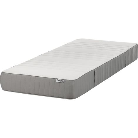 Colchón de látex firme duro con funda extraíble de poliéster con cremallera blanco 90 x 200 cm Fantasy