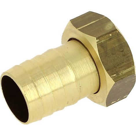 Anquier – Raccord laiton cannelé Ø25 Femelle 1" – Filetage 1" (26x34) – Raccord pour tuyau polyéthylène PTR – Écrou mobile