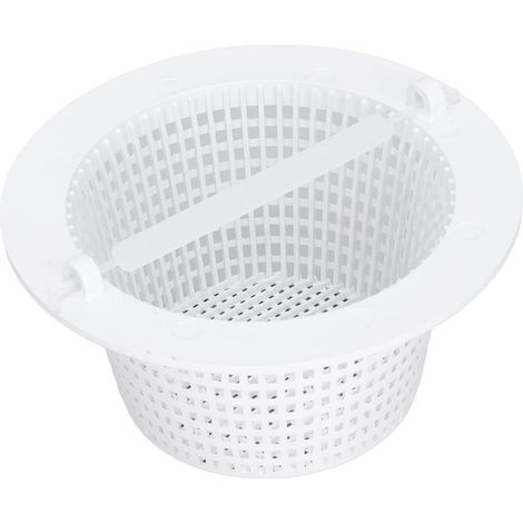 Runder Skimmerkorb für Aufstellpools, 16 cm Durchmesser, weiß (1/5)
