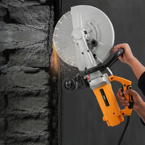 YISSALE-Tronçonneuse de pavé 3000-W-Betonsäge avec disque diamant de 350 mm (1/5)