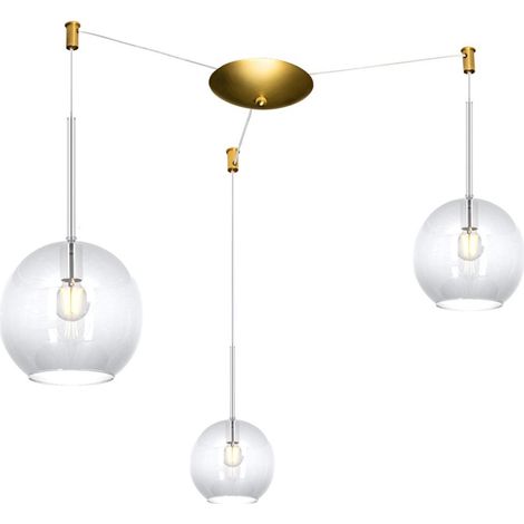 Lampadario classico top light future 1155 os s3 s mix tr e27 led vetro pirex soffiato lampada soffitto