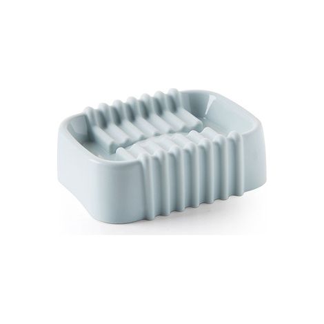 Porte-savon bleu, 12,59,54 cm, porte-savon anti-accumulation d'eau avec fonction d'égouttage.