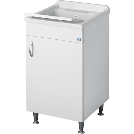 Weiss Waschbecken mit Schrank 50x50 cm mod. Eco