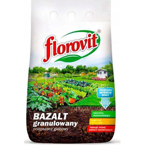 Engrais granulé Florovit à base de farine de basalte, 5 kg