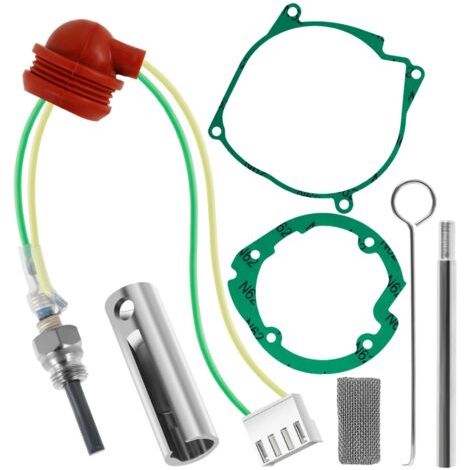 Kit de Bougie de Préchauffage pour Chauffage Diesel 2/5/8 kW, Kit de Réparation de Bougie de Préchauffage en Céramique, Accessoires de Réchauffeur de Stationnement avec Outil de Retrait, Atelier (1/5)