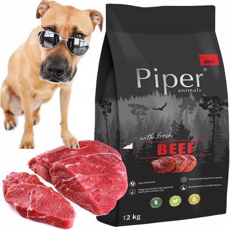 PIPER FRESH BEEF 12kg ALIMENTO SECCO PER CANI A BASE DI MANZO FRESCO E DISIDRATATO