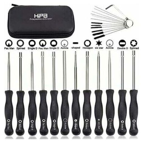 Ensemble de 12 outils de réglage de carburateur et tournevis de réglage pour moteur à 2 temps, pour débroussailleuses, tronçonneuses Poulan, Husqvarna, STHIL, Echo.