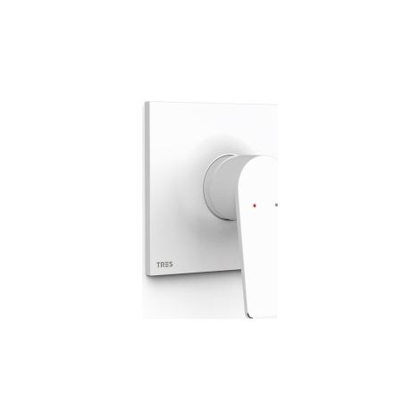 Pièce apparente pour boîtier encastré 1 voie Rapid‑box Project Blanc mat - TRES 22127810BM