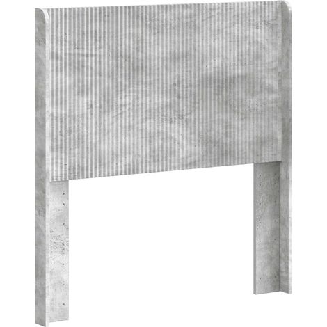 Cabecero Gris Hormigón Madera de ingeniería vidaXL