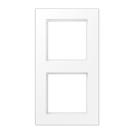 Plaque de finition Jung a 550 thermoplastique blanche mate