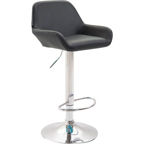 Barhocker Braga Kunstleder schwarz chrom (1/5)